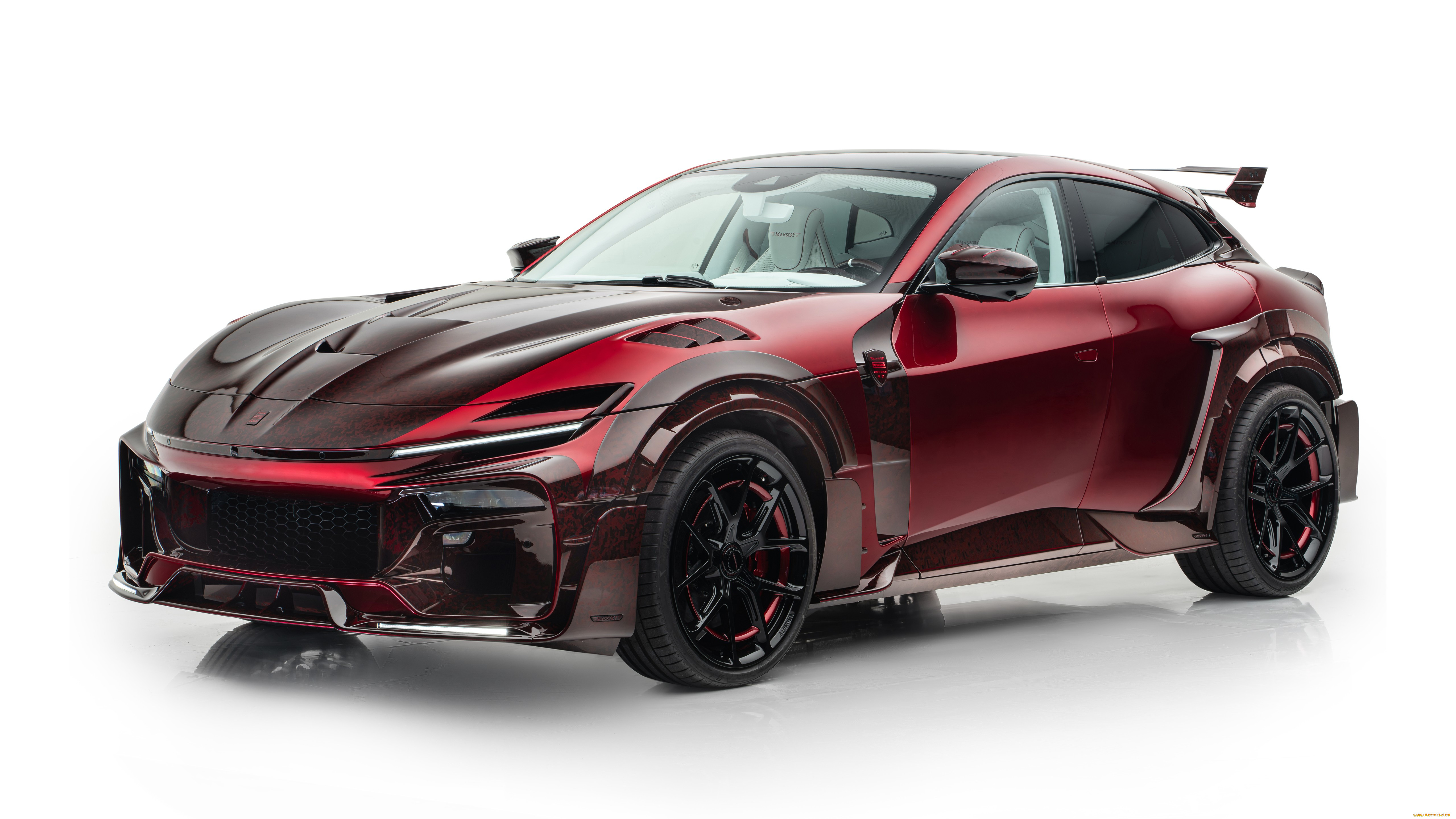 auto - car, , ferrari, mansory, limited, edition, tuning, car, purosangue, 2024, italy, pugnator, red, and, black